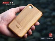 Бамбуковый чехол для Iphone 4